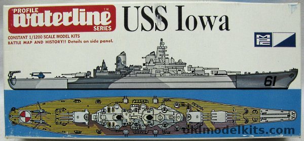 MPC 1/1200 USS Iowa Waterline Series, 2-4001-110 plastic model kit